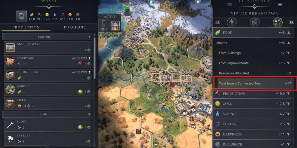 Civilization 7: Best Town Focus Guide – What to Choose and When?
