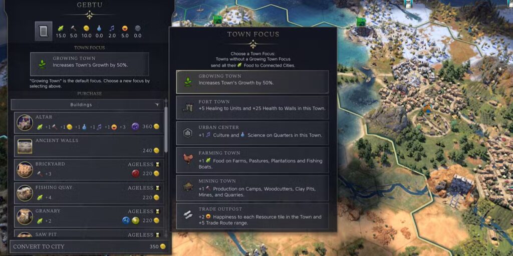 Civilization 7: Best Town Focus Guide – What to Choose and When?