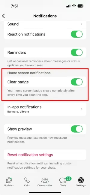 Clear Chat Notifications 🔔 (For iPhone, Coming Soon to Android)