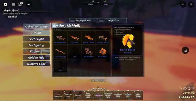 Fisch Ashfall Bestiary Guide – How to Catch All Limited-Time Fish