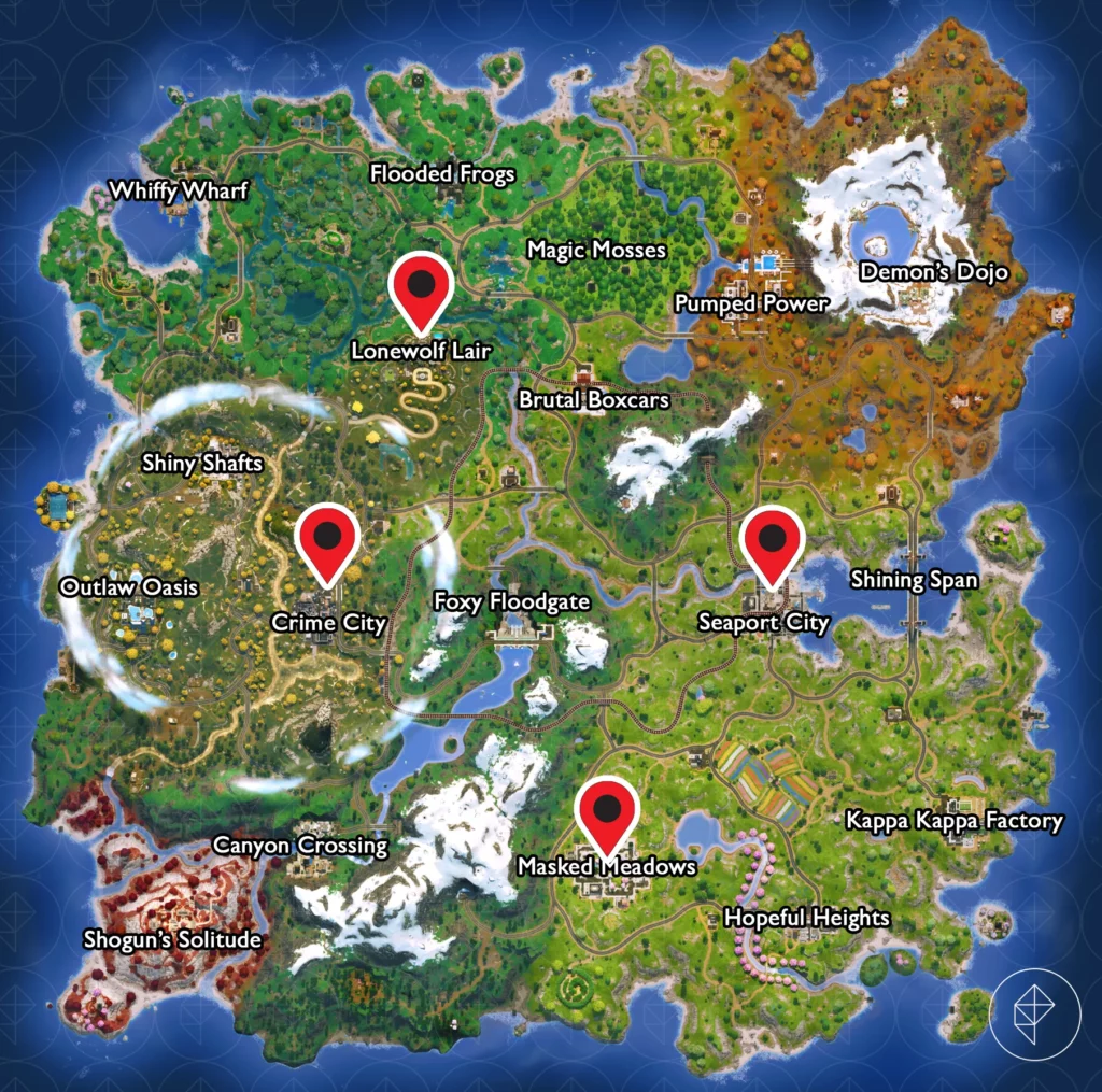 Fortnite Chapter 6 Season 2 Vault Locations & How to Open Them