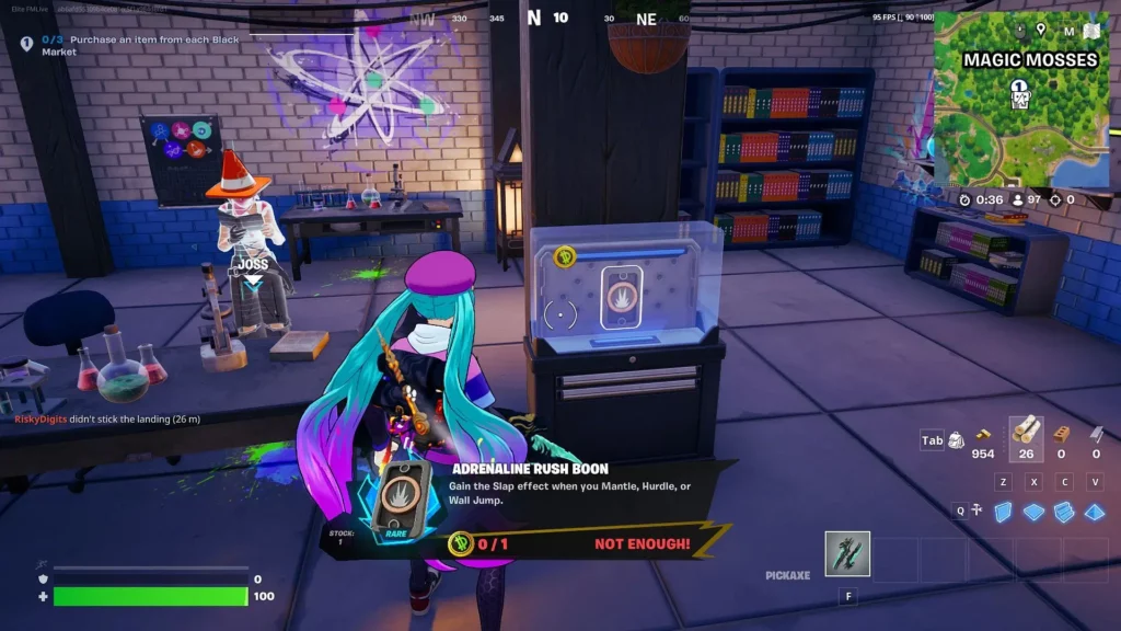 Fortnite Chapter 6 Season 2: The Black Market Magic Mosses