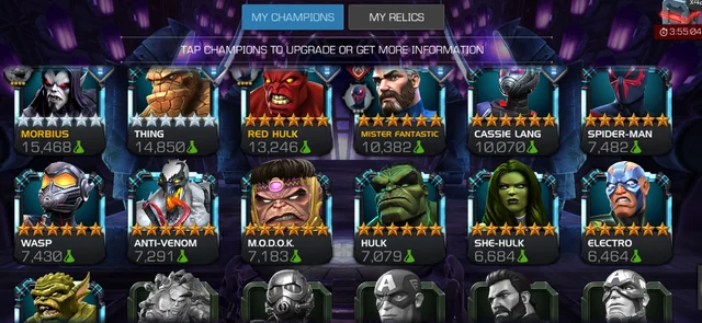 Marvel Contest of Champions - Best Science Class Champions Tier List