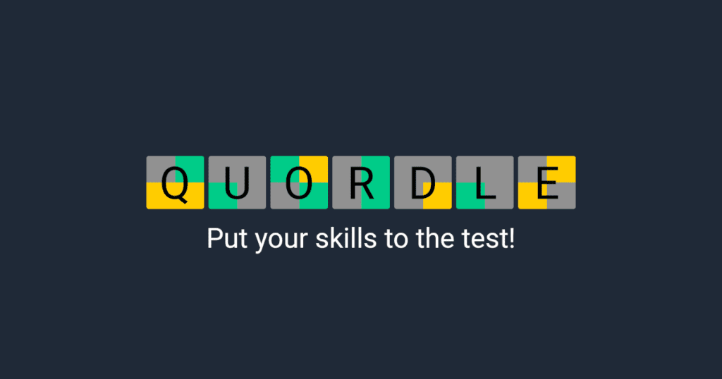 Representation of Quordle Hints and Answer