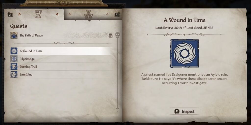 A Wound in Time Quest Oblivion Remastered