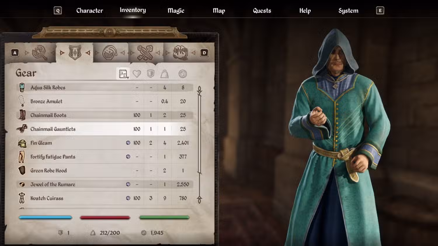 Aqua Mages Robes Oblivion Remastered