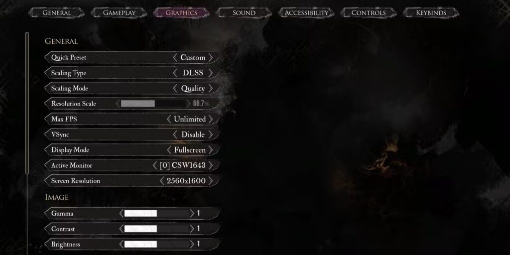 Clair Obscur: Expedition 33 General Settings