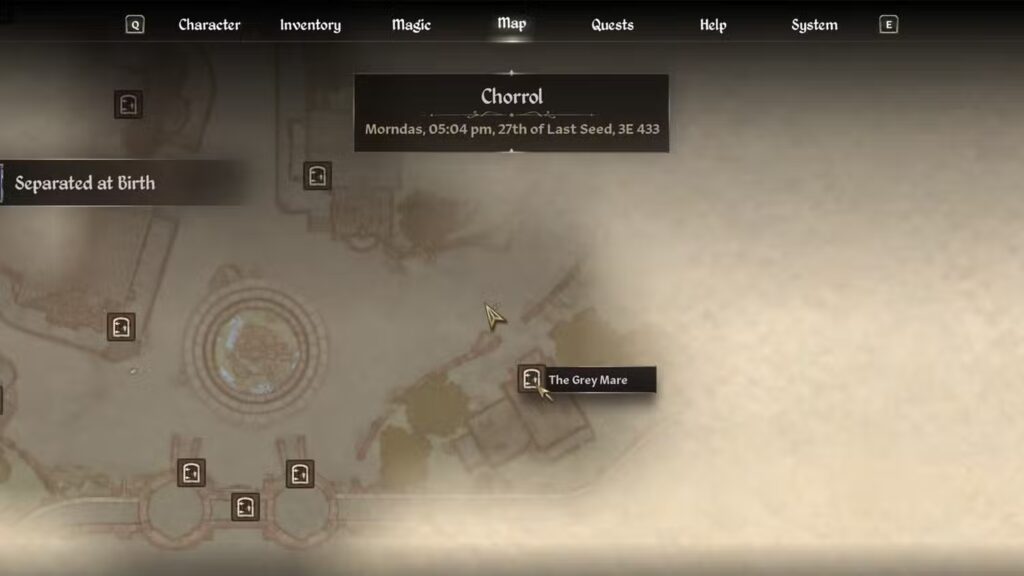 Grey Mare inn map in Oblivion Remastered
