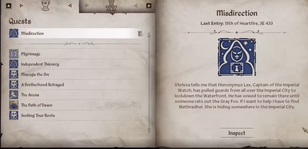 Misdirection Thieves Guild guide