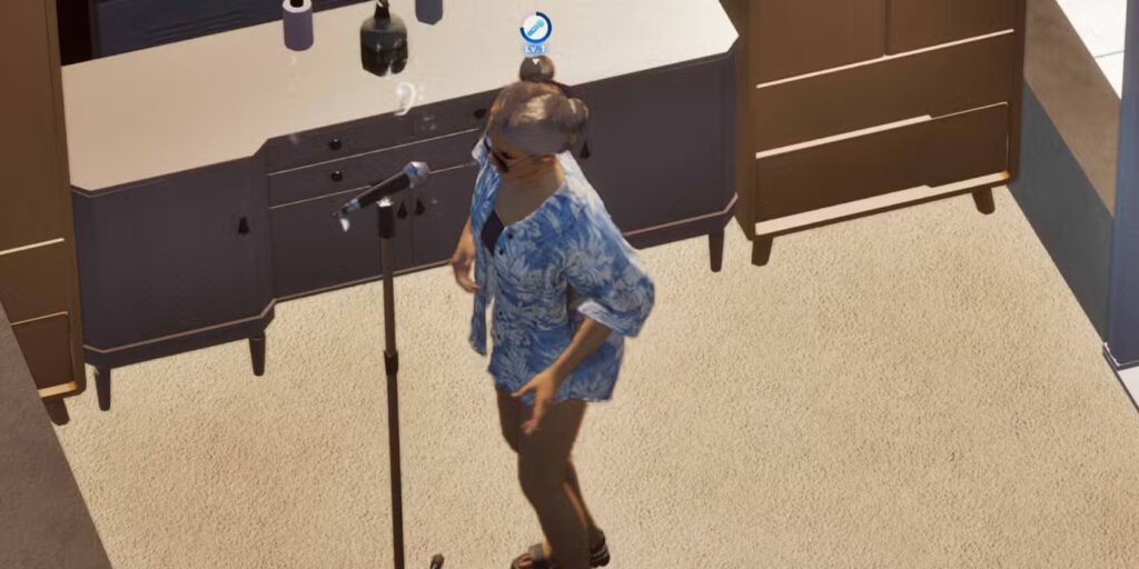 InZoi Microphone Lady