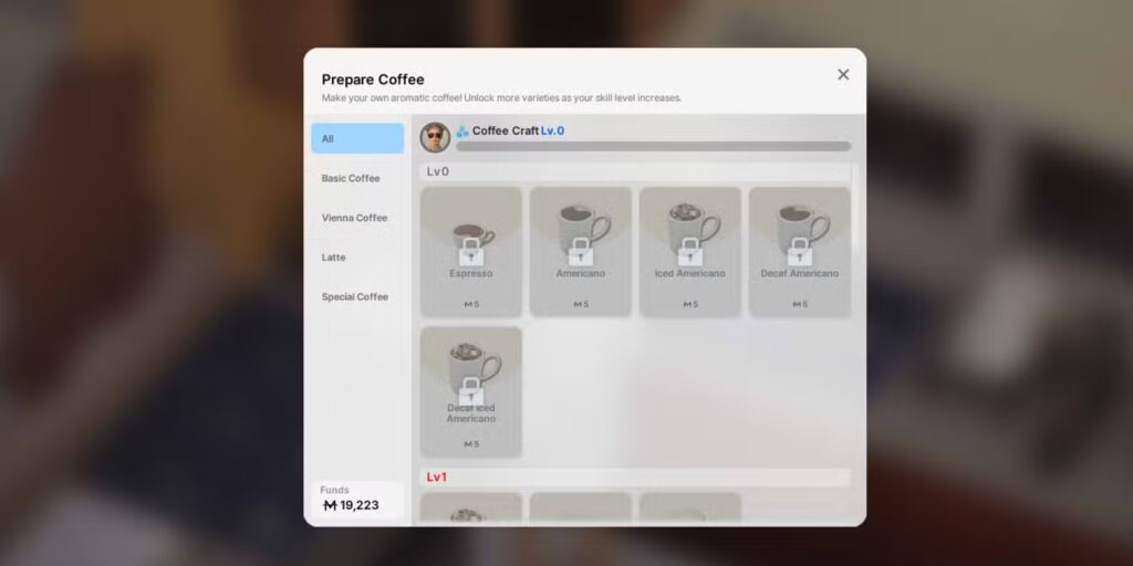 Coffee Crafting Skill