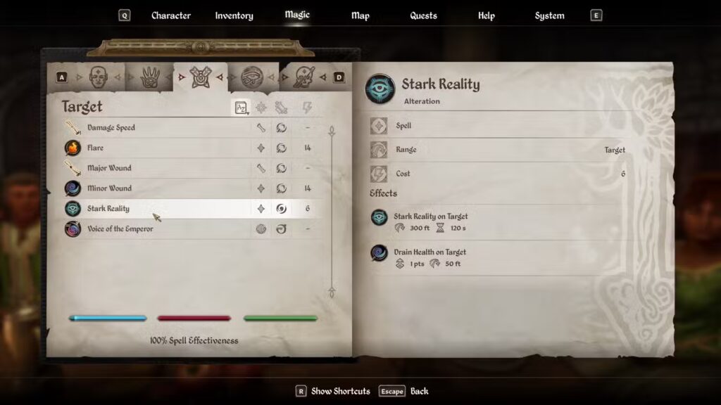 Stark Reality Spell