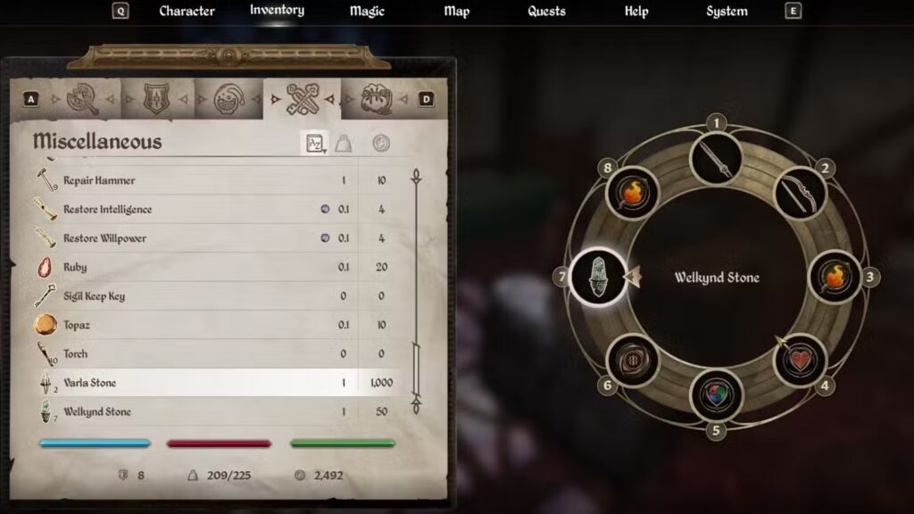 Welkynd Stones in Oblivion Remastered