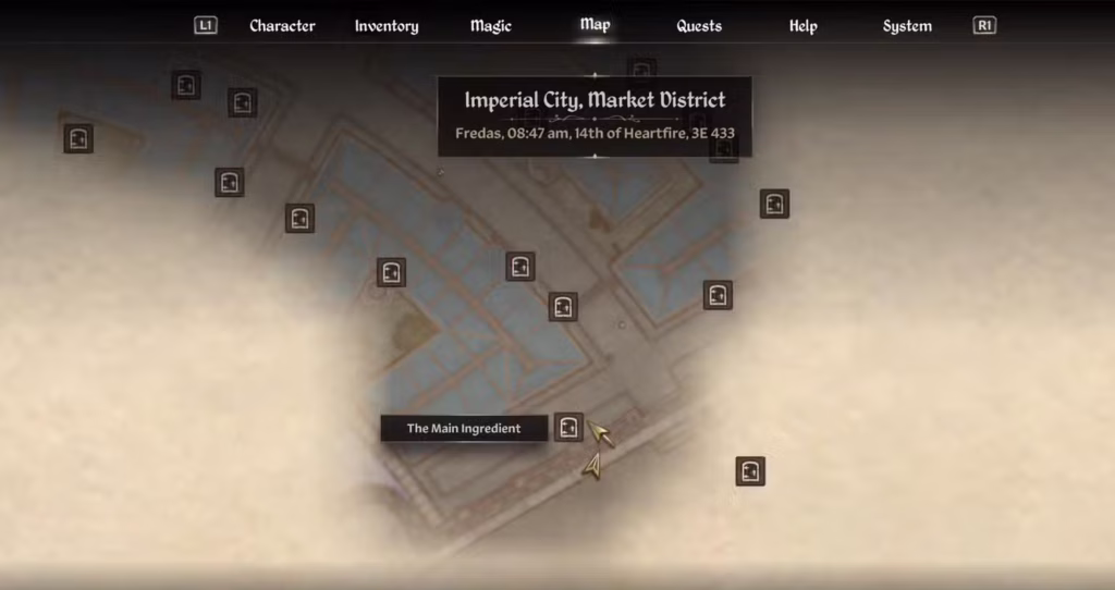 Imperial City Market Map