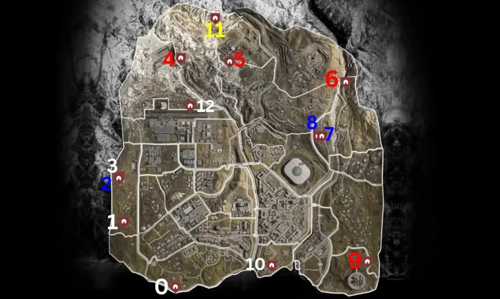 Warzone Bunkers Location