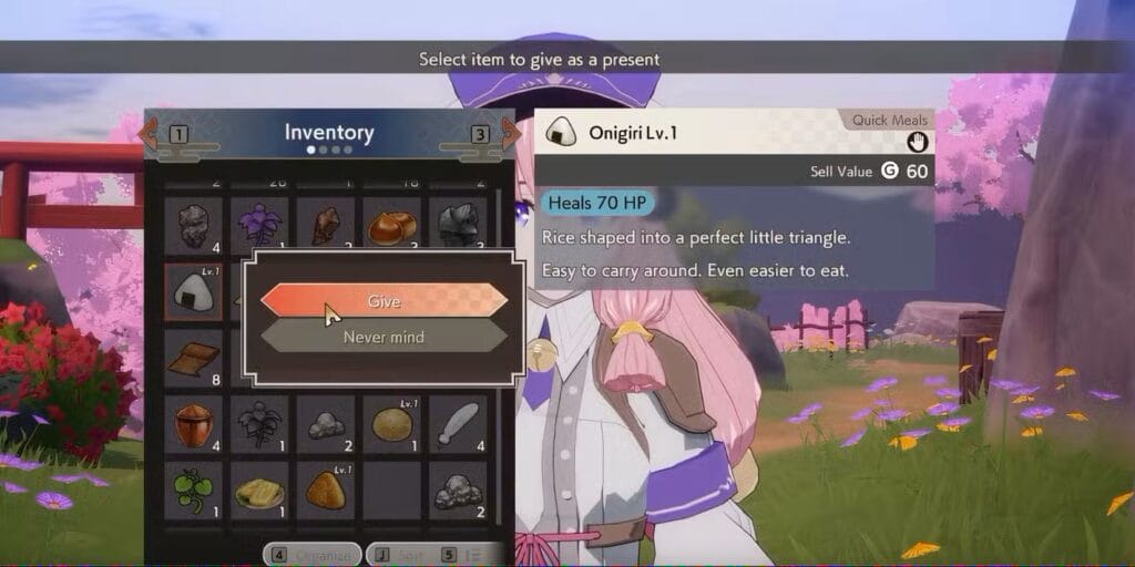 Gifts for Hina in Rune Factory Guardians of Azuma
