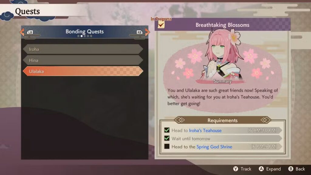 Quests in Rune Factory Guardians of Azuma