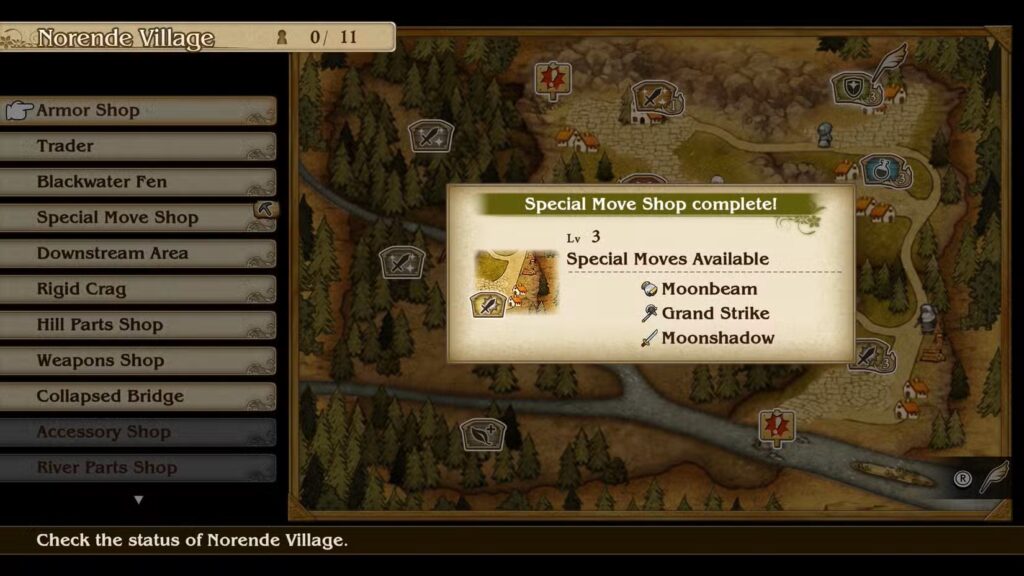 Special Move Shop (Unlock: Clear Tangled Woods)