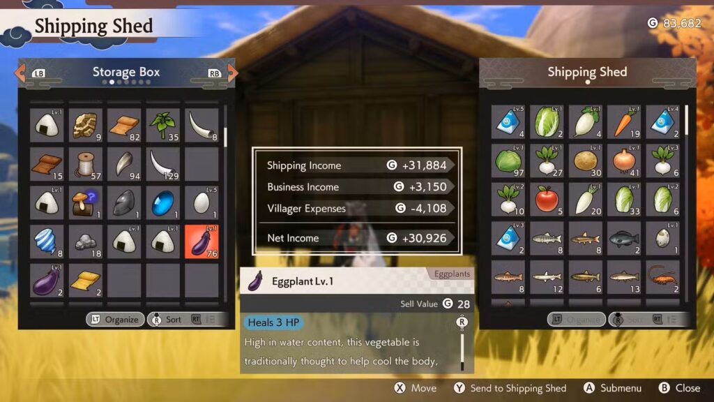 Money from Crops in Rune Factory Guardians of Azuma