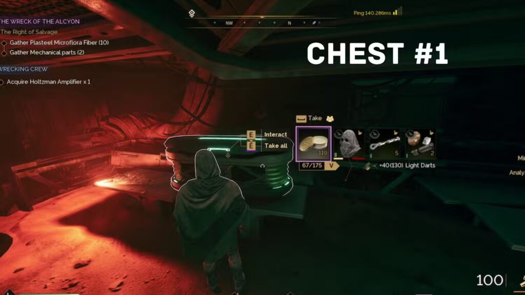 Chest Locations in the Wreck of the Alcyon Chest 1 