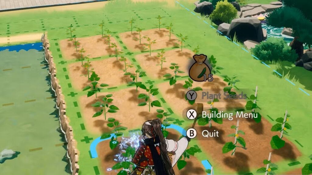 Tending Crops in Rune Guardians of Azuma